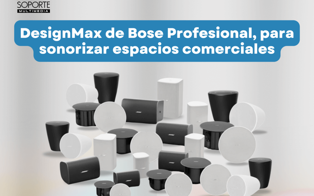 Altavoces colgantes DesignMax de Bose Profesional, para sonorizar espacios comerciales