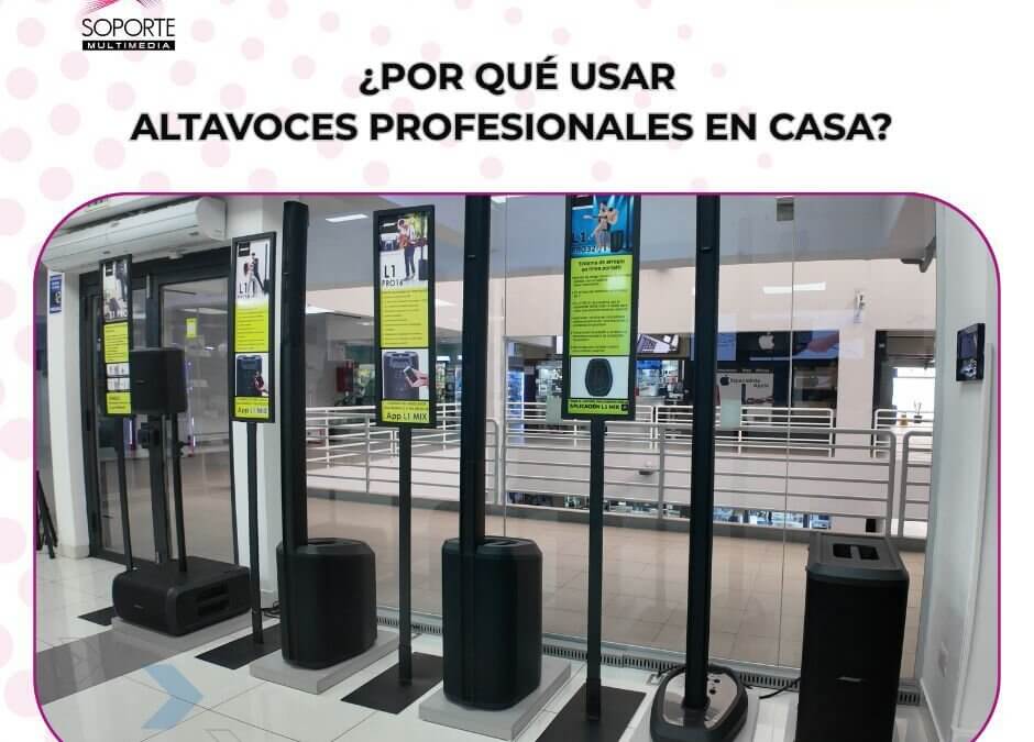 ¿Por qué usar altavoces profesionales en casa?